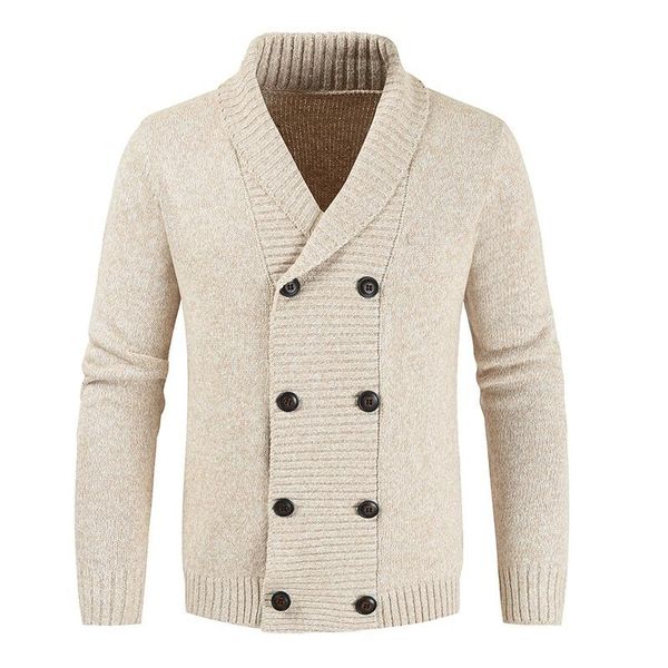 men's sweaters 2021 arrival mens knitted cardigan with double breasted pure color turn up collar korean clothes casual oversized cardig, White;black
men's sweaters 2021 arrival mens knitted cardigan with double breasted pure color turn up collar korean clothes casual oversized cardig, White;black