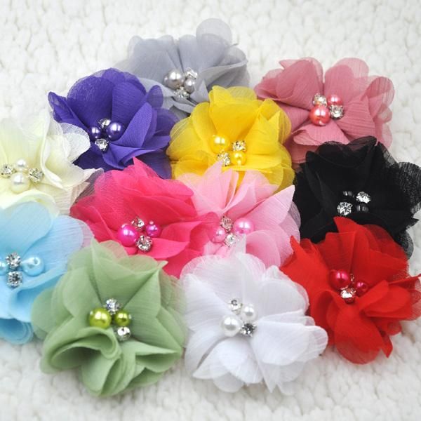 6pcs 6cm lots chiffon ribbon flowers w/ beads appliques wedding decor bulk b284
6pcs 6cm lots chiffon ribbon flowers w/ beads appliques wedding decor bulk b284