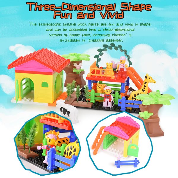 happy farm toy diy combination wonderful color building blocks interactive fun block toy for kid
happy farm toy diy combination wonderful color building blocks interactive fun block toy for kid