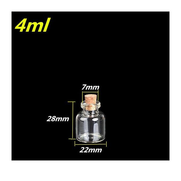 100 units 4ml mini transparent glass cork bottles glass vials jars empty storage wishing bottles decorative diy w bbysvx
100 units 4ml mini transparent glass cork bottles glass vials jars empty storage wishing bottles decorative diy w bbysvx