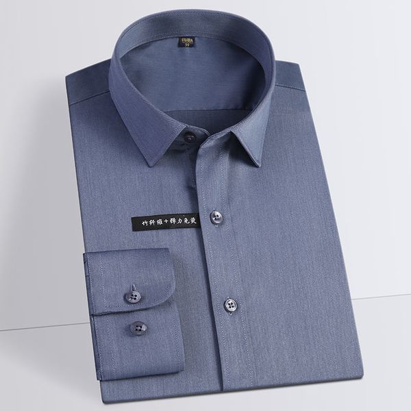 elastic long sleeve men solid dress shirt bamboo fiber non-iron social shirts male casual soft mens clothing comfortable formal 201124, White;black
elastic long sleeve men solid dress shirt bamboo fiber non-iron social shirts male casual soft mens clothing comfortable formal 201124, White;black