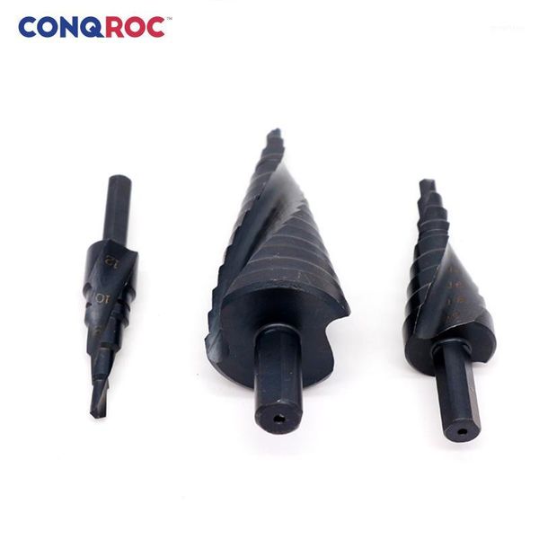 hss4241 step drill bit nitride coated wood metal hole cutter drill spiral groove pagoda bit1
hss4241 step drill bit nitride coated wood metal hole cutter drill spiral groove pagoda bit1