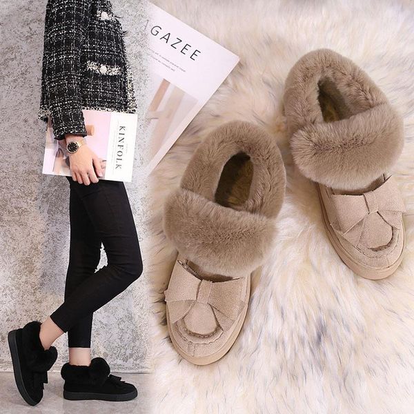 winter fluffy snow boots women fur shoes creepers sweet big bow short ankle botas mujer plush lined pregnant moccasins 43, Black
winter fluffy snow boots women fur shoes creepers sweet big bow short ankle botas mujer plush lined pregnant moccasins 43, Black