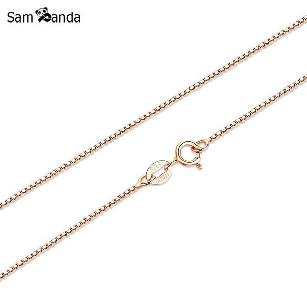 new authentic 925 sterling silver necklace classic basic box snake chain lobster clasp necklaces rose gold color fashion jewelry
new authentic 925 sterling silver necklace classic basic box snake chain lobster clasp necklaces rose gold color fashion jewelry