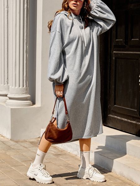 lantern sleeve drawstring hooded split hem sweatshirt dress f0vq#, White;black
lantern sleeve drawstring hooded split hem sweatshirt dress f0vq#, White;black