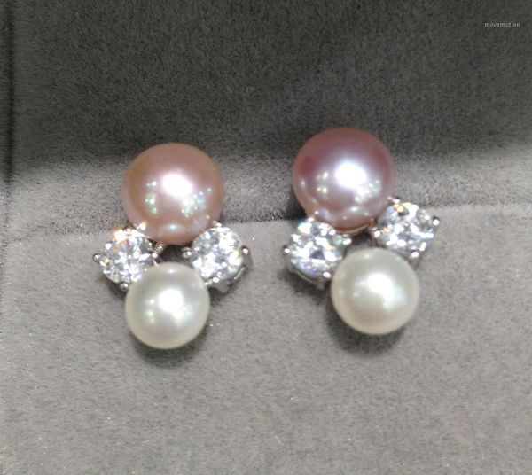 natural fresh water pearl stud earring double pearl earring 925 sterling silver with cubic zircon fine women jewelry1, Golden;silver
natural fresh water pearl stud earring double pearl earring 925 sterling silver with cubic zircon fine women jewelry1, Golden;silver