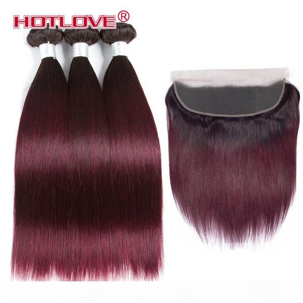 ombre bundles with frontal closure brazilian straight human hair weave bundle with 13*4 frontal two tone color t1b 30 27 99j burgundy, Black;brown
ombre bundles with frontal closure brazilian straight human hair weave bundle with 13*4 frontal two tone color t1b 30 27 99j burgundy, Black;brown