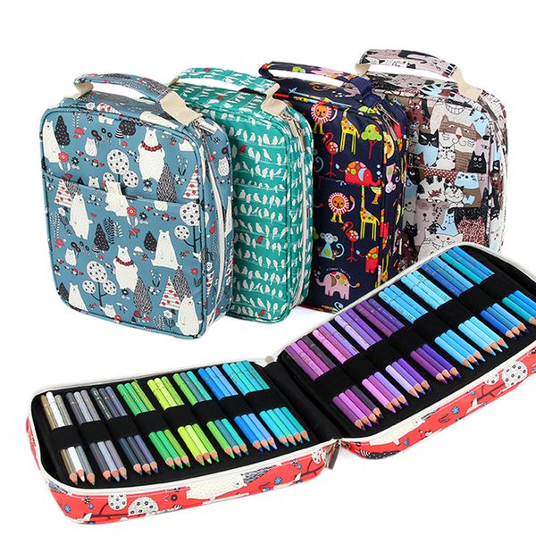 Creative 150 Solt Large Capacity Colored Pencil Case Cartoon Animal Floral Print Multifunctional Pencil Bag Pen Box Art Supplies
Creative 150 Solt Large Capacity Colored Pencil Case Cartoon Animal Floral Print Multifunctional Pencil Bag Pen Box Art Supplies