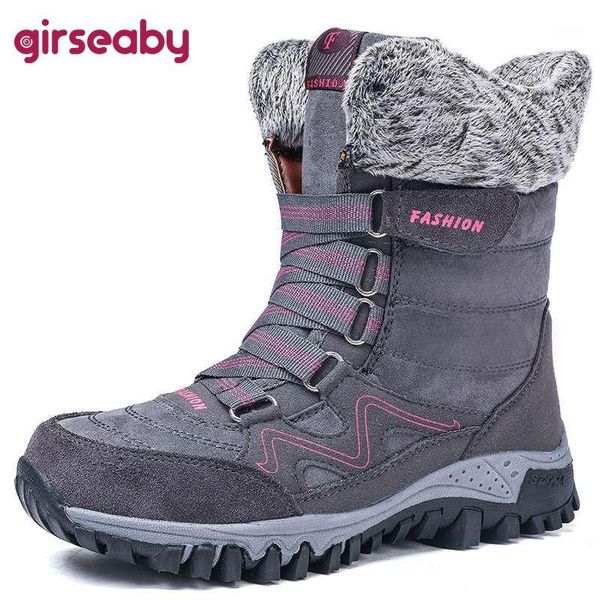 girseaby anti-slip winter ankle boots for women low heels warm plush snow boots cross tied casual footwear botas high mother1, Black
girseaby anti-slip winter ankle boots for women low heels warm plush snow boots cross tied casual footwear botas high mother1, Black