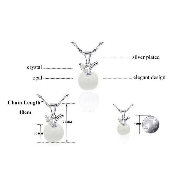 new cute white red necklaces pendants for women girls crystal and opal pendant necklace fashion lovely cl sqcpvo dh_seller2010, Silver
new cute white red necklaces pendants for women girls crystal and opal pendant necklace fashion lovely cl sqcpvo dh_seller2010, Silver