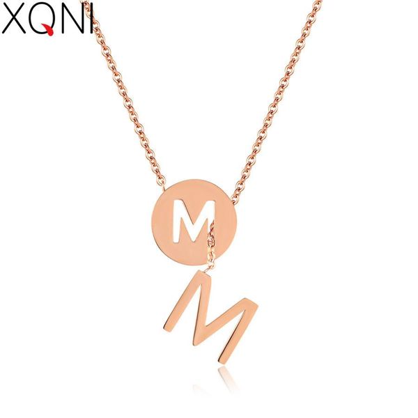 xqni double layer interlocking letter m novelty design necklace for girl rose gold stainless steel jewelry christmas gift bbyiva bdehome, Silver
xqni double layer interlocking letter m novelty design necklace for girl rose gold stainless steel jewelry christmas gift bbyiva bdehome, Silver