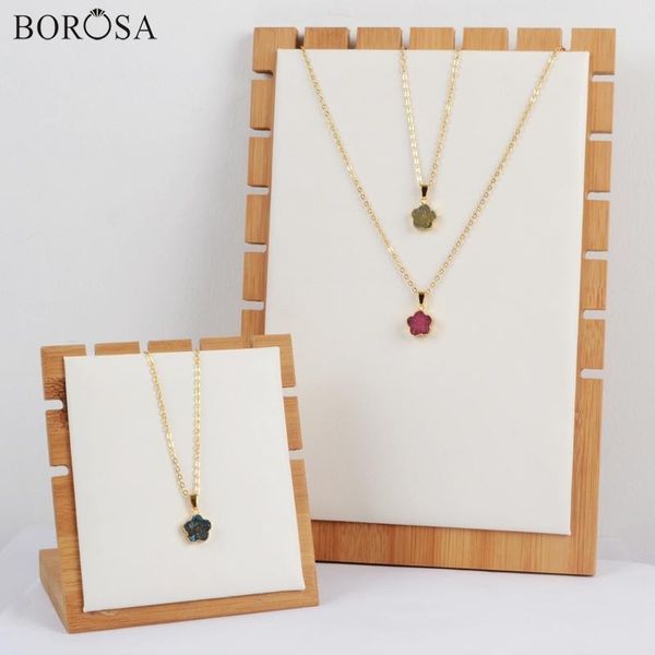 pendant necklaces borosa rainbow flower natural agates druzy necklace gold color dyed drusy charm women girl cl164, Silver
pendant necklaces borosa rainbow flower natural agates druzy necklace gold color dyed drusy charm women girl cl164, Silver