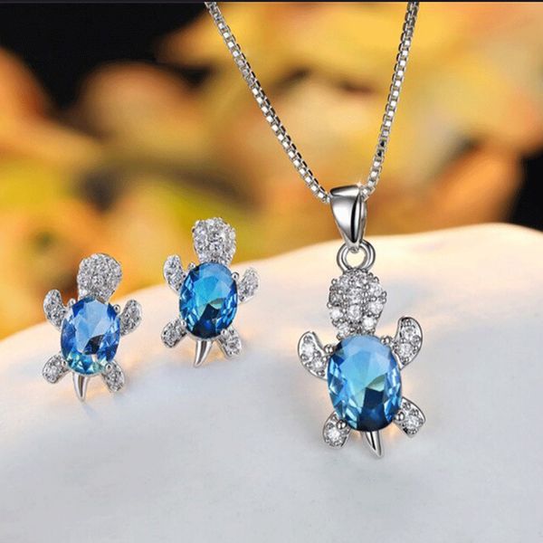 blue purple oval zircon turtle stud earrings and chain necklaces for women wedding jewelry sets rainbow crystal stone bridal se, Silver
blue purple oval zircon turtle stud earrings and chain necklaces for women wedding jewelry sets rainbow crystal stone bridal se, Silver