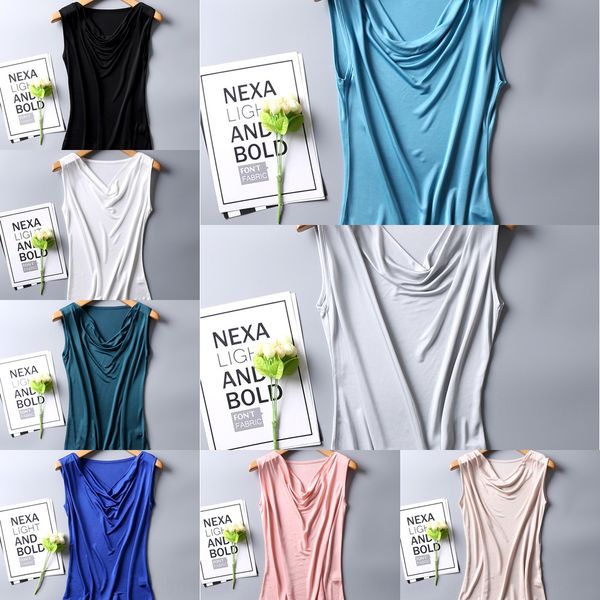 new silk summer t- t-shirt short sleeve mulberry silk double-sided knitting pile up collar bottoming shirt simple solid color summer wear ia, White
new silk summer t- t-shirt short sleeve mulberry silk double-sided knitting pile up collar bottoming shirt simple solid color summer wear ia, White