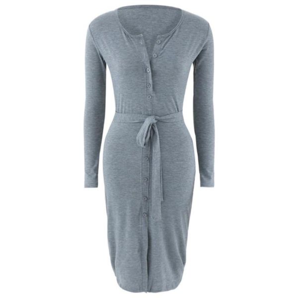 mid-calf dress long sleeve bodycon casual simple women 2021 autumn crew neck button sashes ladies party slim dresses, Black;gray
mid-calf dress long sleeve bodycon casual simple women 2021 autumn crew neck button sashes ladies party slim dresses, Black;gray