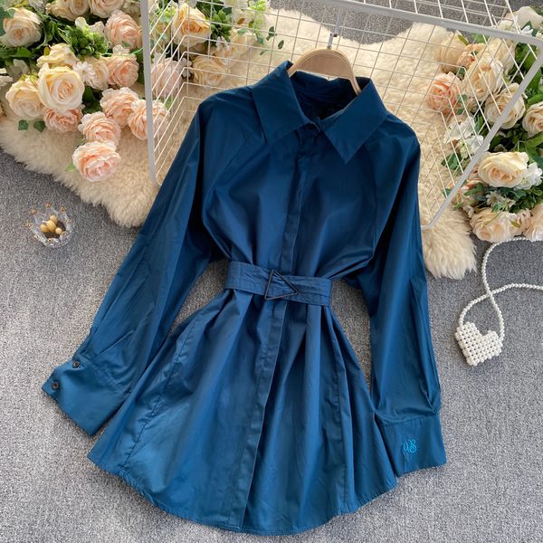 2021 new elegant female singiny solid shirt collar long lace button up to the fall chic streetwear blouses 9t6c, White
2021 new elegant female singiny solid shirt collar long lace button up to the fall chic streetwear blouses 9t6c, White