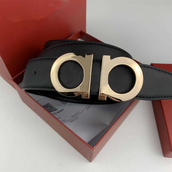 

4 colors mens belts designer jeans luxury belt womens fashion classic cowhide waistband many color letter smooth buckle with red box, Black;brown