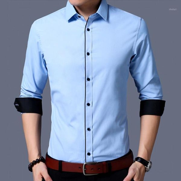 2020 fashion new men's business casual long sleeve personality color matching access control slim fit blouse1, White;black
2020 fashion new men's business casual long sleeve personality color matching access control slim fit blouse1, White;black