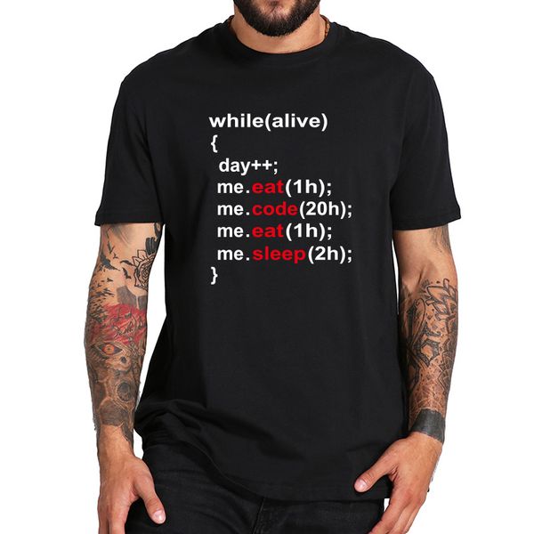 while alive programmer t shirt live eat code eat sleep simple letter design geek coder tshirt eu size sport hooded sweatshirt hoodie
while alive programmer t shirt live eat code eat sleep simple letter design geek coder tshirt eu size sport hooded sweatshirt hoodie