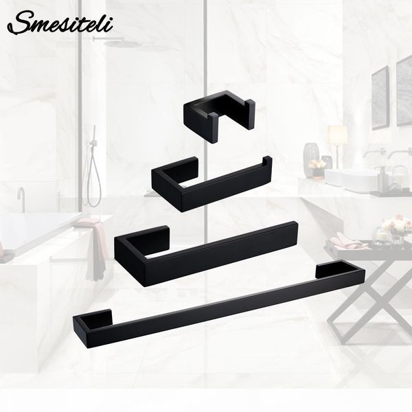 bathroom hardware set black robe hook towel rail bar rack bar shelf tissue paper holder toothbrush holder bathroom accessories bbyjkb