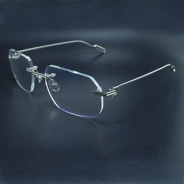2021 new rimless eyeglasses fashion transparent eyewear desinger clear gold frame espejuelos mujer sun glasses for women 85iw, White;black
2021 new rimless eyeglasses fashion transparent eyewear desinger clear gold frame espejuelos mujer sun glasses for women 85iw, White;black