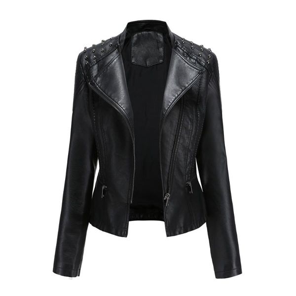 women's leather & faux nxh rivet moto biker jacket women turn-down collar black pink punk gothic pu coat
women's leather & faux nxh rivet moto biker jacket women turn-down collar black pink punk gothic pu coat