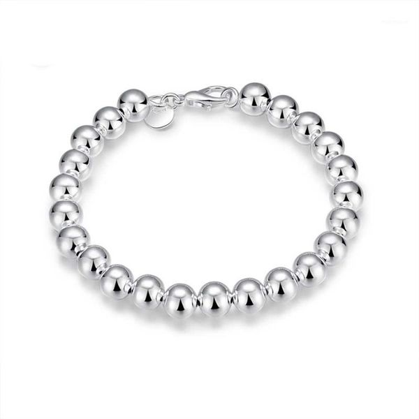other bracelets 925 sterling silver bracelet korean fashion 8mm beads shape hand jewelry for women fine american and european style1, Golden;silver
other bracelets 925 sterling silver bracelet korean fashion 8mm beads shape hand jewelry for women fine american and european style1, Golden;silver