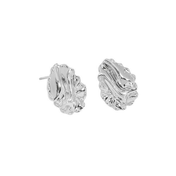 14K Gold Authentic 925 Sterling silver 18MM Irregular crease Geometric Stud earrings FINE jEWELRY TLE2153, Golden;silver
14K Gold Authentic 925 Sterling silver 18MM Irregular crease Geometric Stud earrings FINE jEWELRY TLE2153, Golden;silver