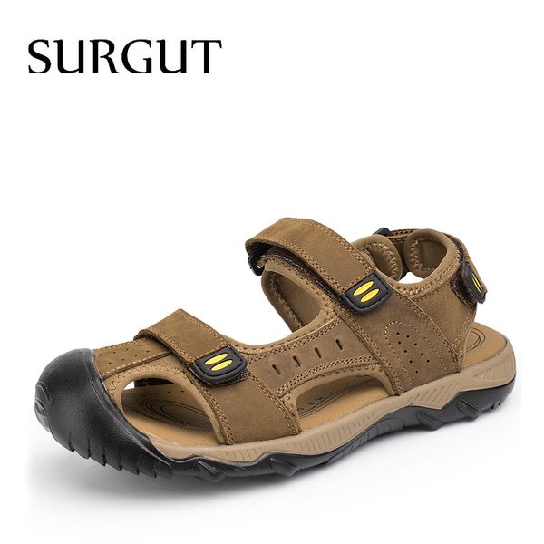 surgut new 2020 fashion summer casual solid men sandals breathable genuine leather beach shoes big size 38~48 t200420, Black
surgut new 2020 fashion summer casual solid men sandals breathable genuine leather beach shoes big size 38~48 t200420, Black