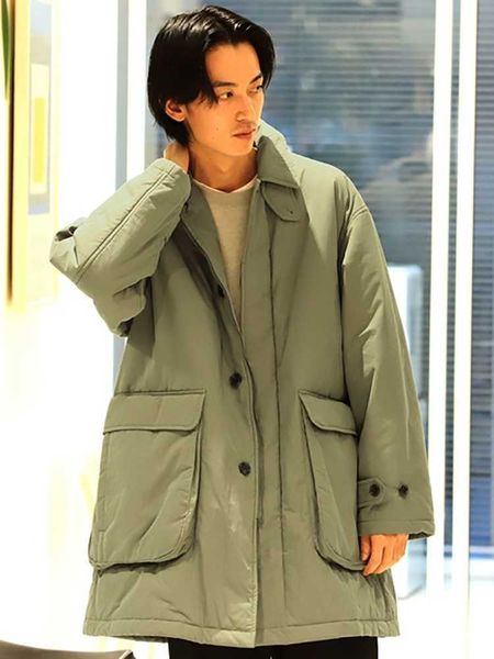 men's jackets beams 21awbal work clothes large pocket with medium and long warm cotton jacket, Black;brown
men's jackets beams 21awbal work clothes large pocket with medium and long warm cotton jacket, Black;brown
