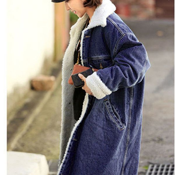 rugod thicken x-long lamb velvet denim trench coat winter long trench coats for women single breasted designed denim coats 1028, Tan;black
rugod thicken x-long lamb velvet denim trench coat winter long trench coats for women single breasted designed denim coats 1028, Tan;black