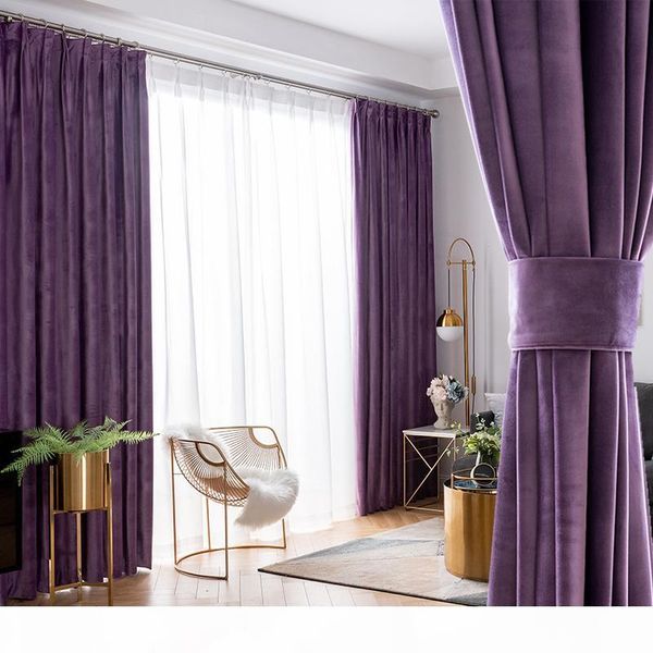 european style purple velvet curtain for living room bedroom new custom nordic simple modern blackout window curtains
european style purple velvet curtain for living room bedroom new custom nordic simple modern blackout window curtains