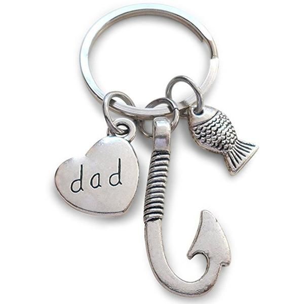 fish hooks keychain metal silver color dad key chain keyring for father daddy fashion jewelry father's day gift vt0119
fish hooks keychain metal silver color dad key chain keyring for father daddy fashion jewelry father's day gift vt0119