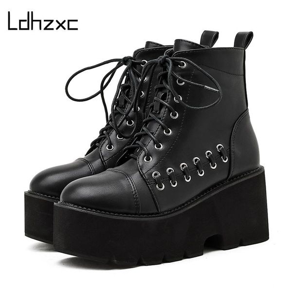 ldhzxc 2020 winter women shoes round toe style punk female high heel ankle boots lace-up thick high heels ladies shos black
ldhzxc 2020 winter women shoes round toe style punk female high heel ankle boots lace-up thick high heels ladies shos black