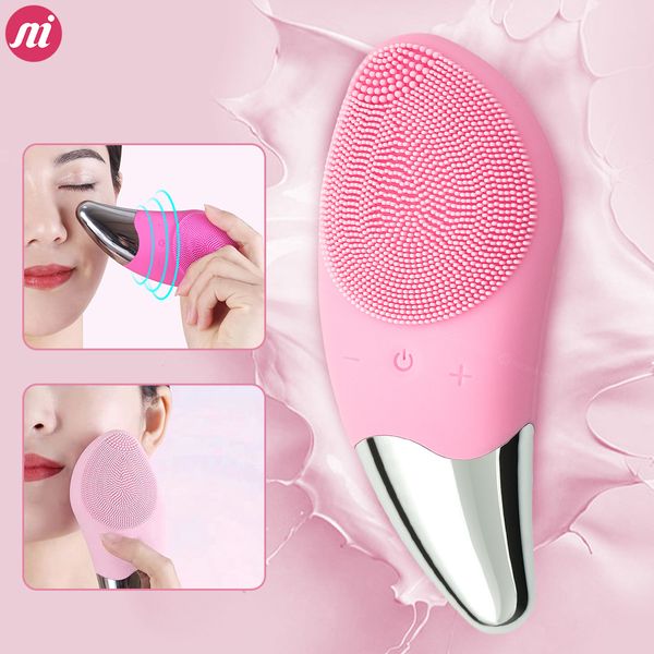 ultrasonic vibration facial cleaning brush electric silicone sonic facial cleaner mini massager for face cleaning wash brush free
ultrasonic vibration facial cleaning brush electric silicone sonic facial cleaner mini massager for face cleaning wash brush free