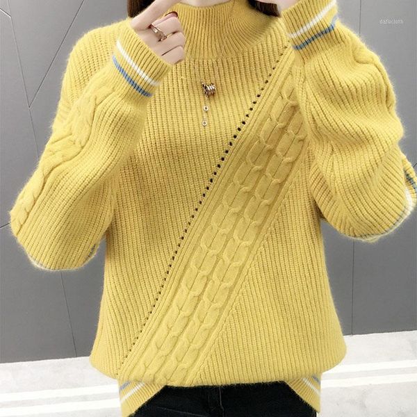 2019 women autumn knitted pullover sweaters turtle neck autumn casual long sleeve new arrival pull jumper female 1, White;black
2019 women autumn knitted pullover sweaters turtle neck autumn casual long sleeve new arrival pull jumper female 1, White;black