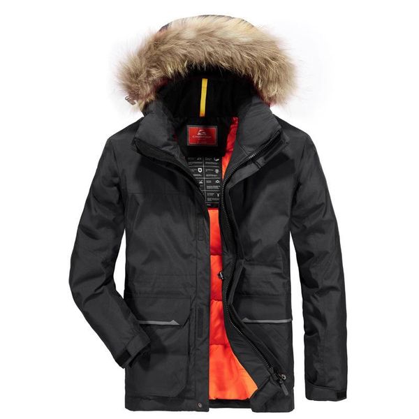2020 winter men's parkas winter new business leisure medium long hooded down collar padded jacket, Black
2020 winter men's parkas winter new business leisure medium long hooded down collar padded jacket, Black
