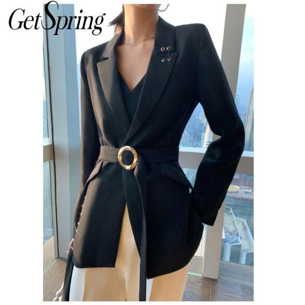 getspring women blazer bandage irregular women blazers jackets asymmetry black vintage casual suit blazer 2021 new fashion, White;black
getspring women blazer bandage irregular women blazers jackets asymmetry black vintage casual suit blazer 2021 new fashion, White;black