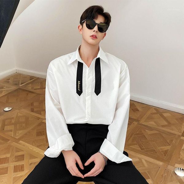 2020 spring and autumn new youth popular pure color asymmetric design loose long sleeve shirt fashion casual white -xl1, White;black
2020 spring and autumn new youth popular pure color asymmetric design loose long sleeve shirt fashion casual white -xl1, White;black