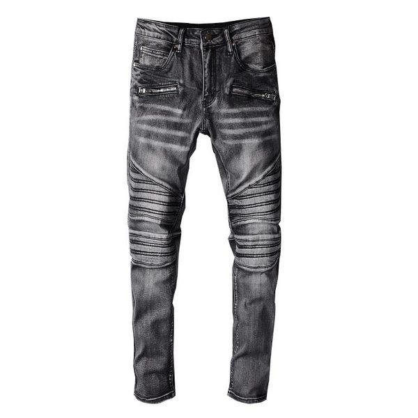 moruancle мужская мода марка дизайнер байкер джинсы прямые motorcycle denim брюки брюки серо straight fit уличная, Blue
moruancle мужская мода марка дизайнер байкер джинсы прямые motorcycle denim брюки брюки серо straight fit уличная, Blue