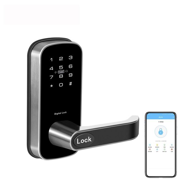 multi-function password lock home security wifi control ic card door lock bluetooth smart lock for office l home anti-thief
multi-function password lock home security wifi control ic card door lock bluetooth smart lock for office l home anti-thief
