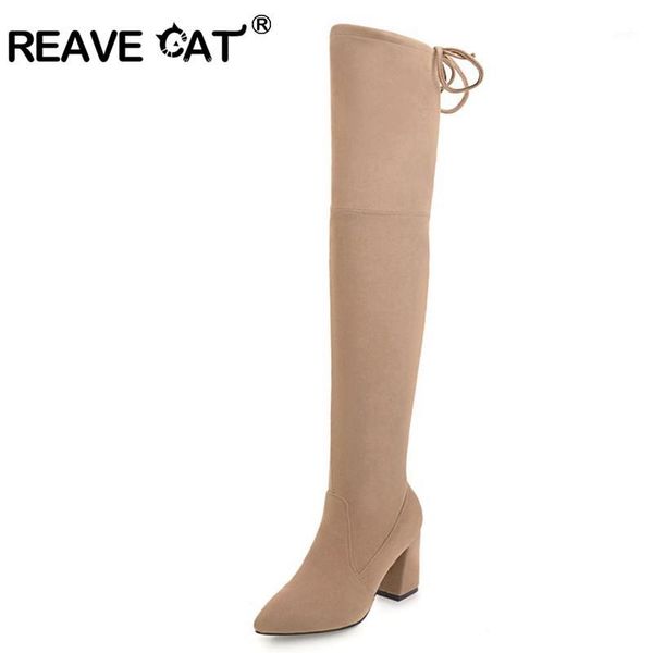 boots reave cat faux suede slim women over the knee high heels snow women's fashion winter thigh shoesa0121, Black
boots reave cat faux suede slim women over the knee high heels snow women's fashion winter thigh shoesa0121, Black