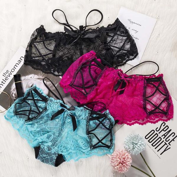 women's panties plus size female briefs ladies mesh lace bow cross straps intimates bandage underwear1, Black;pink
women's panties plus size female briefs ladies mesh lace bow cross straps intimates bandage underwear1, Black;pink