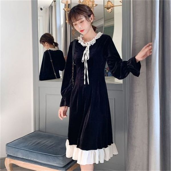 2021 new female spring colid thin women's dresses the neck long sleeve casual ladys midi bow dress 5uee, Black;gray
2021 new female spring colid thin women's dresses the neck long sleeve casual ladys midi bow dress 5uee, Black;gray