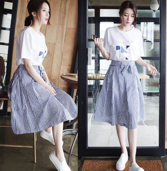 syjp4 summer and spring dress women's 2019 korean small fresh aline aline skirt a-line skirt new student stripe length piece suit mediu, Gray
syjp4 summer and spring dress women's 2019 korean small fresh aline aline skirt a-line skirt new student stripe length piece suit mediu, Gray