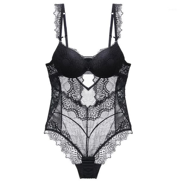bodysuit women lace ruffles straps padded bra underwire lingere femme push up queen bottom closure cotton crotch1, Black;white 
bodysuit women lace ruffles straps padded bra underwire lingere femme push up queen bottom closure cotton crotch1, Black;white