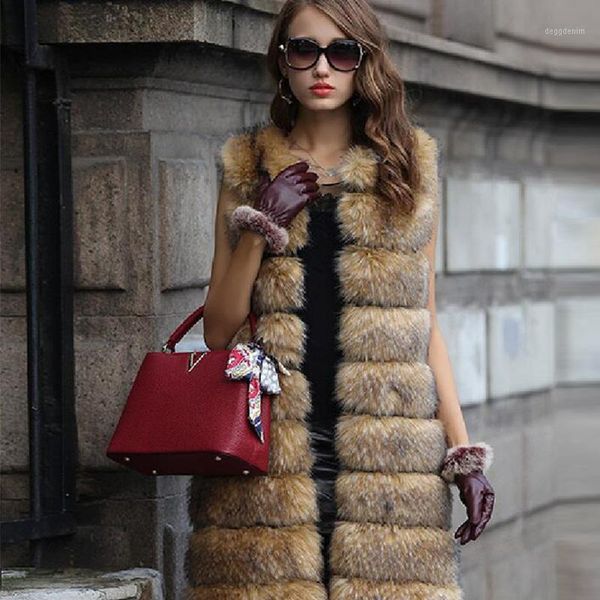 women's fur & faux 2021 long style mosaic imitation vest women in the coat nv0531, Black
women's fur & faux 2021 long style mosaic imitation vest women in the coat nv0531, Black