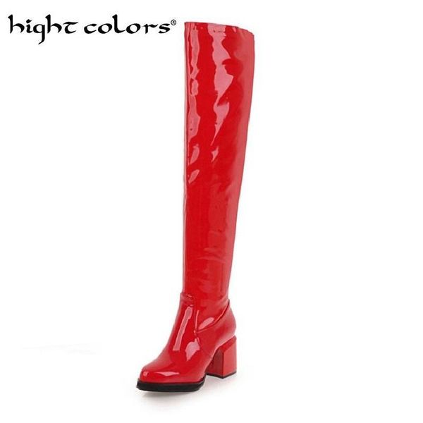 patent leather pole dancing boots round toe high heels shoes woman over knee high motorcycle boots big size 34-47, Black
patent leather pole dancing boots round toe high heels shoes woman over knee high motorcycle boots big size 34-47, Black
