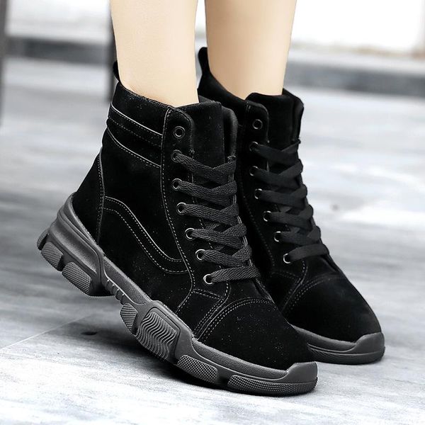 fashion women boots winter casual shoes 2021 lace up flat heel women sneakers size 35-41 high shoes woman ankle boots, Black
fashion women boots winter casual shoes 2021 lace up flat heel women sneakers size 35-41 high shoes woman ankle boots, Black