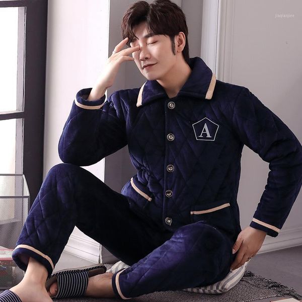 mimi three layer thickening coral fleece pajamas man winter quilted warm add wool flannel leisurewear suit qiu dong1, Black;brown
mimi three layer thickening coral fleece pajamas man winter quilted warm add wool flannel leisurewear suit qiu dong1, Black;brown